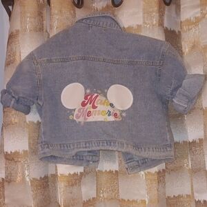 Kids Blue Denim Jacket with Mickey Mouse Design!!